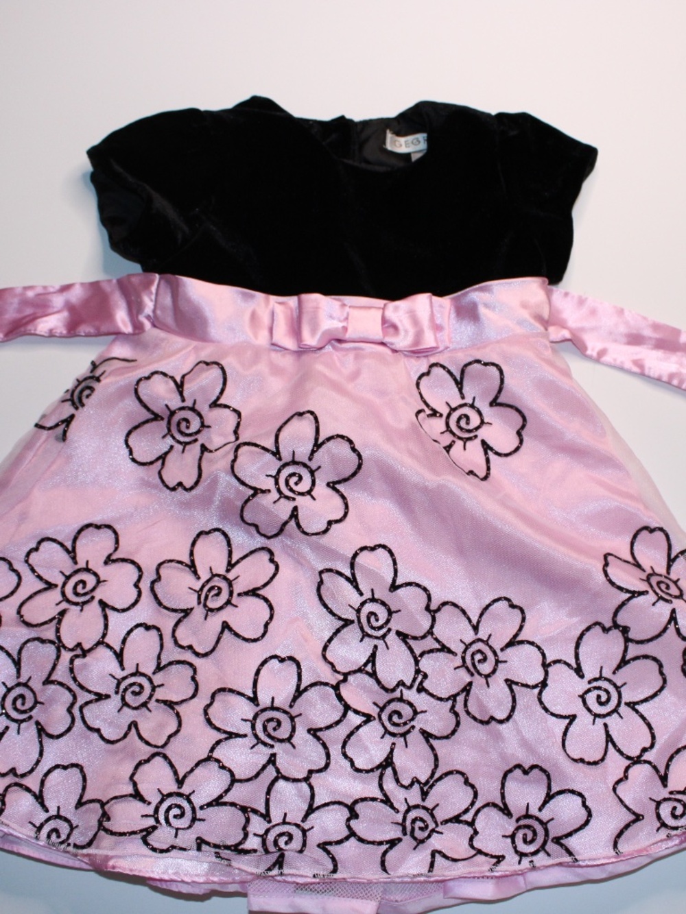 George Girls Pink Floral Party Dress 3T